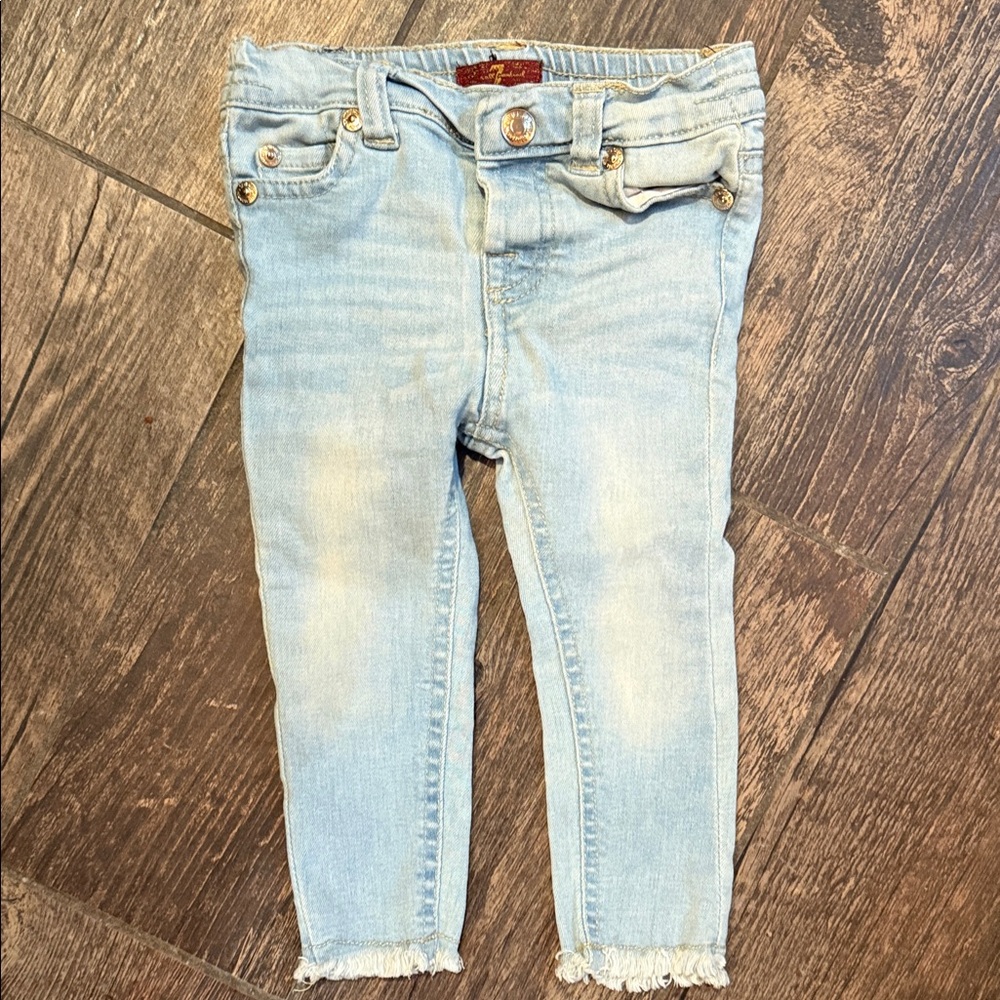 7 For All Mankind Light Wash Kids Jeans